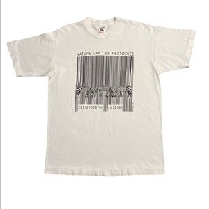 VTG Nature Cant Be Restocked Large OG 1990 Human-I-Tees  T-Shirt